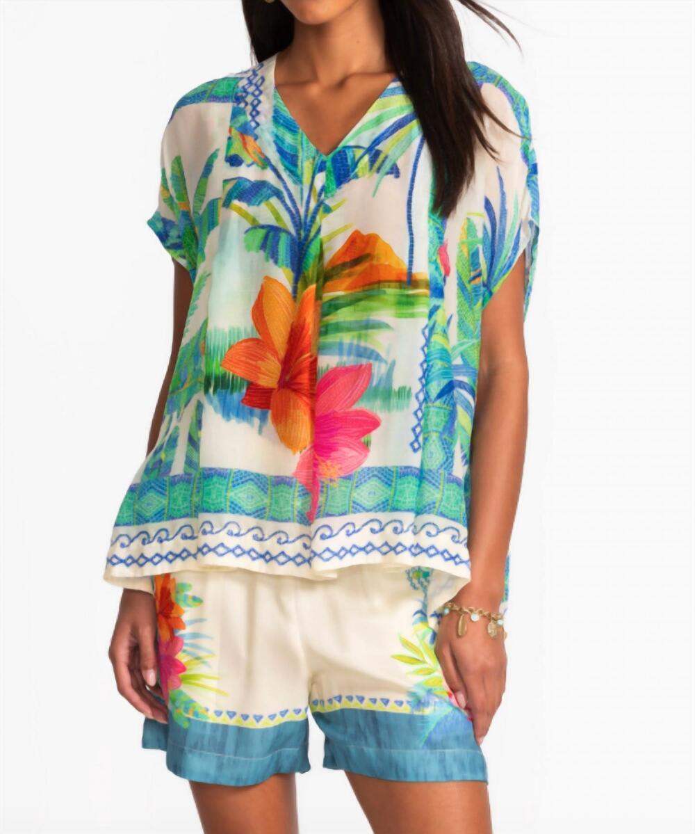 NEW JOHNNY WAS hana blouse in melissa